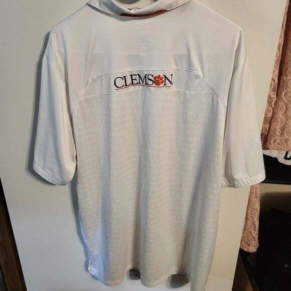 MENS NIKE CLEMSON POLO SHIRT SZ L - Picture 2 of 5